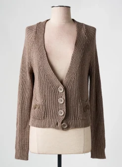 Gilet Manches Longues La Fee Maraboutee Marron