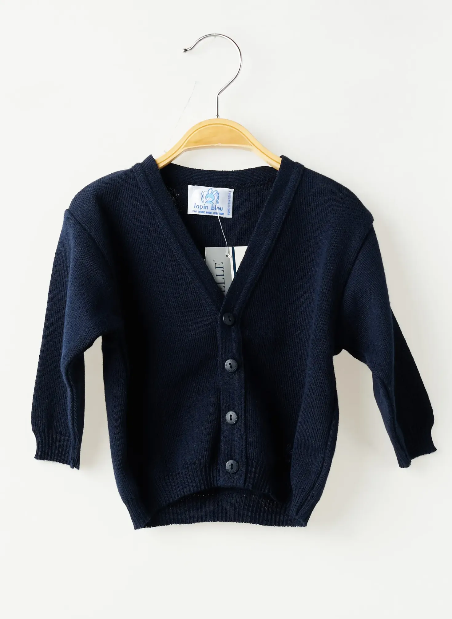 Gilet Manches Longues Lapin Bleu Bleu