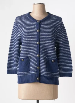 Gilet Manches Longues Marble Bleu