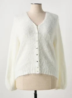 Gilet Manches Longues Marble Blanc