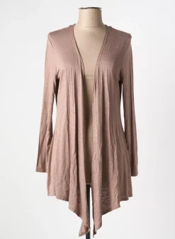 Gilet Manches Longues Marble Marron
