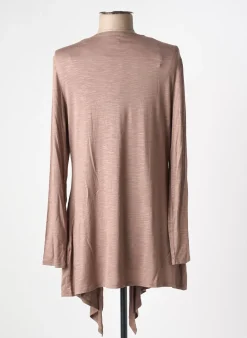 Gilet Manches Longues Marble Marron