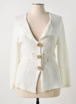 Gilet Manches Longues Marble Blanc