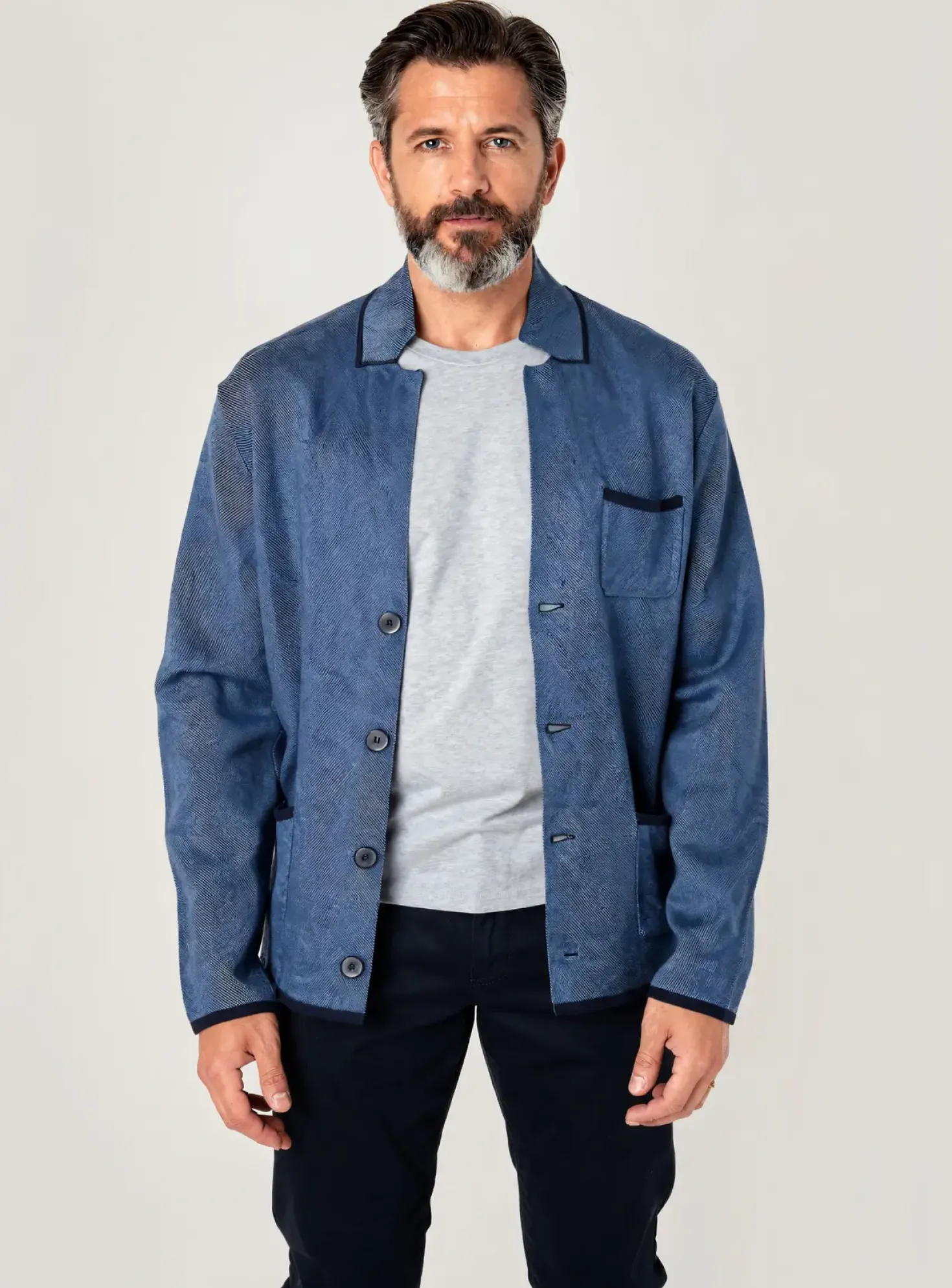 Gilet Manches Longues Marvelis Bleu