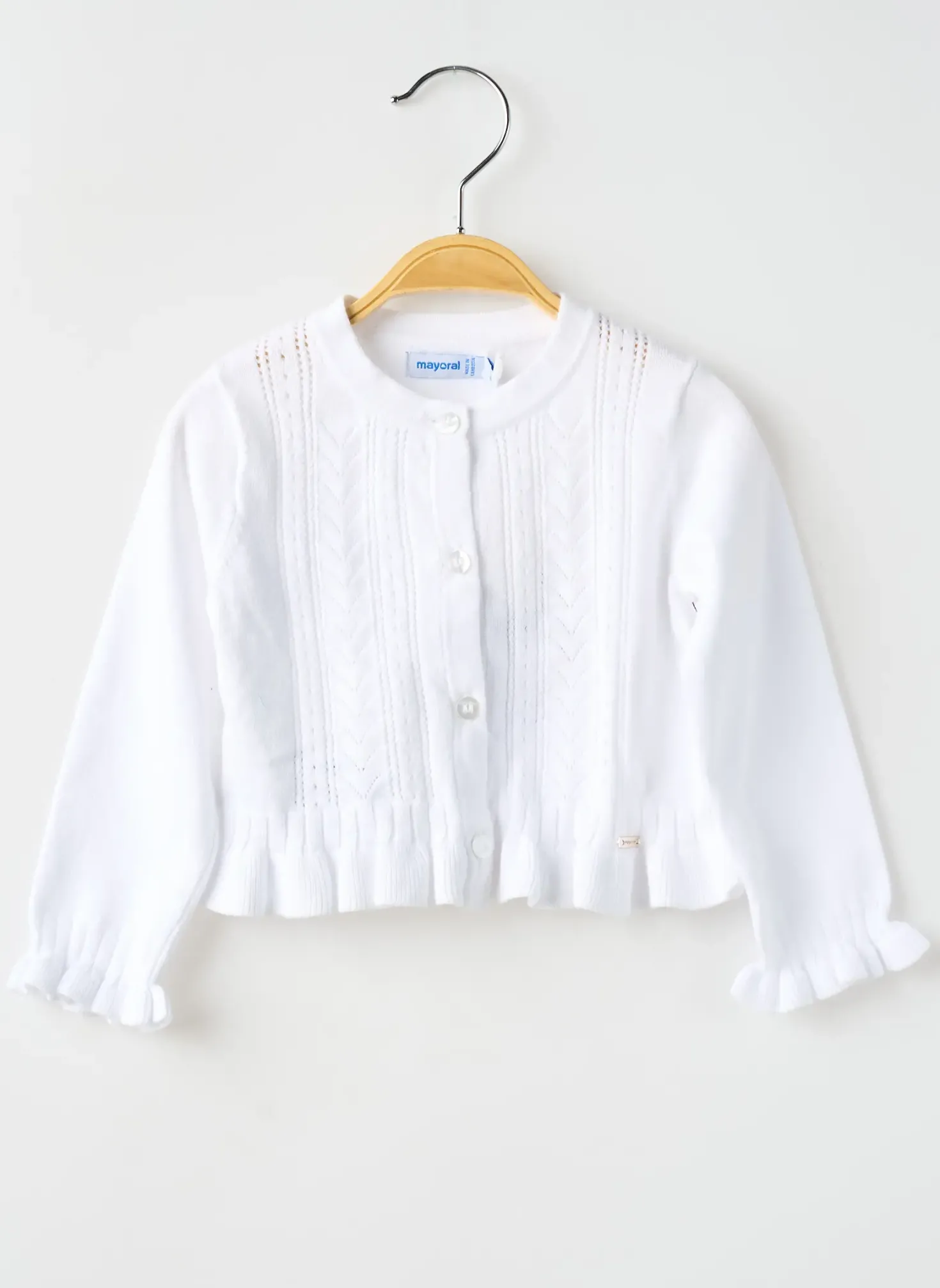 Gilet Manches Longues Mayoral Blanc