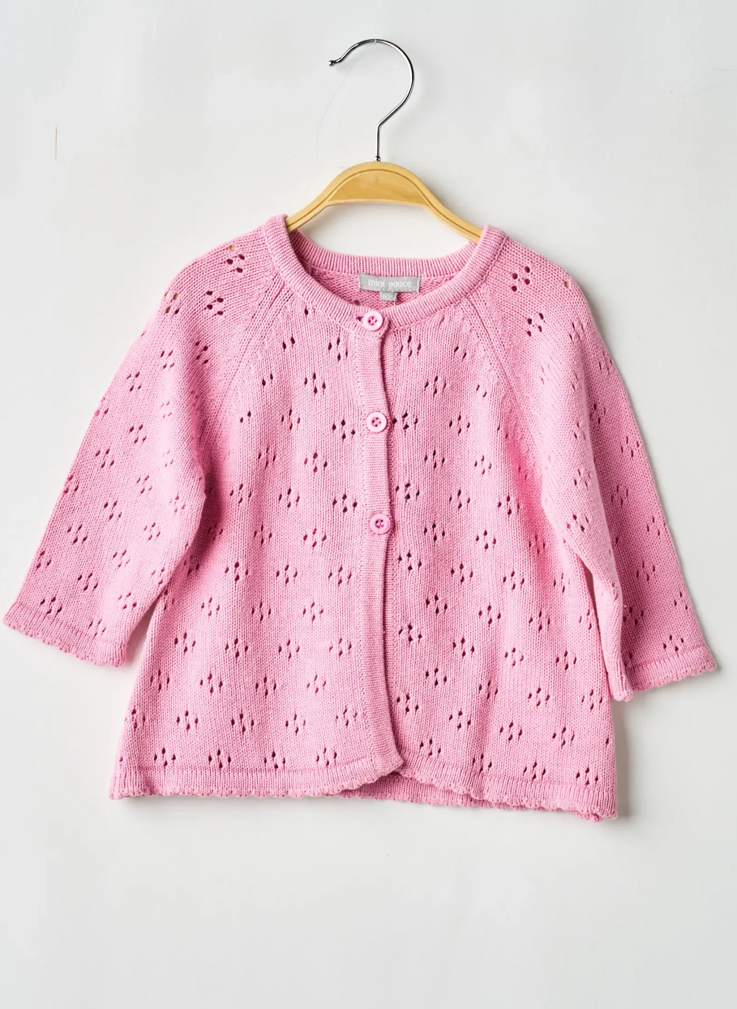 Gilet Manches Longues Mini Pouce Rose