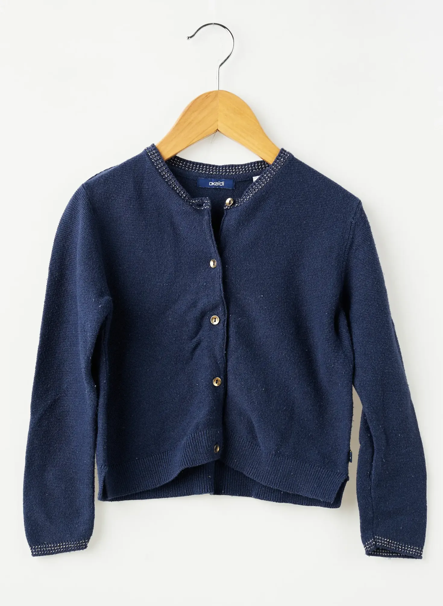 Gilet Manches Longues Okaïdi Bleu
