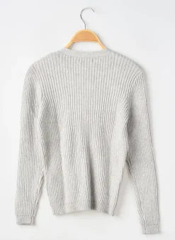 Gilet Manches Longues Only Gris