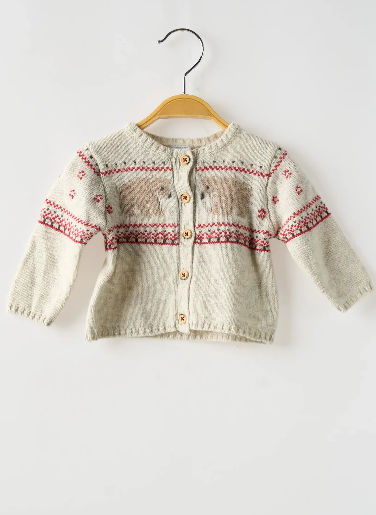 Gilet Manches Longues Petit Bateau Beige
