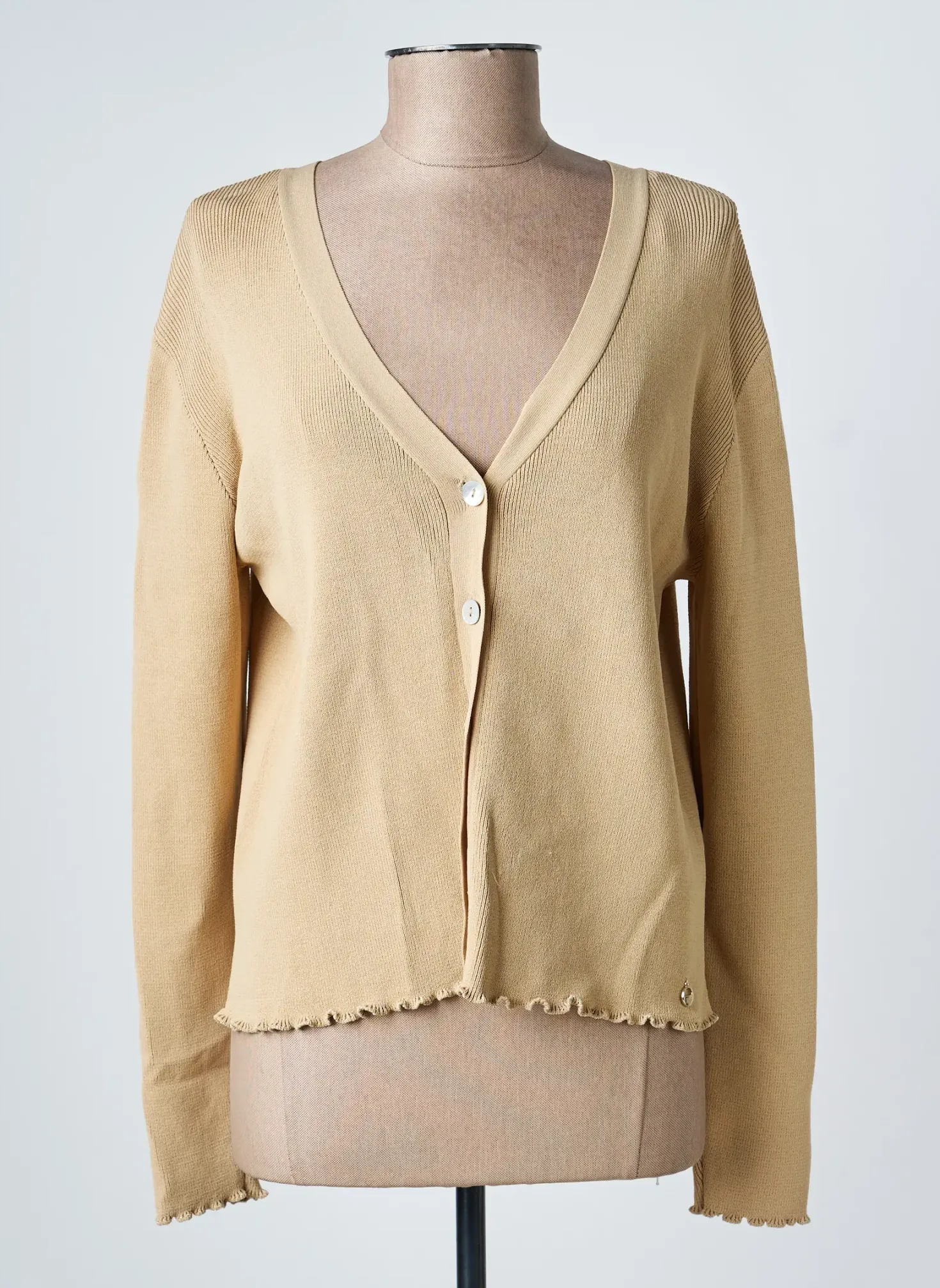 Gilet Manches Longues Rino & Pelle Beige