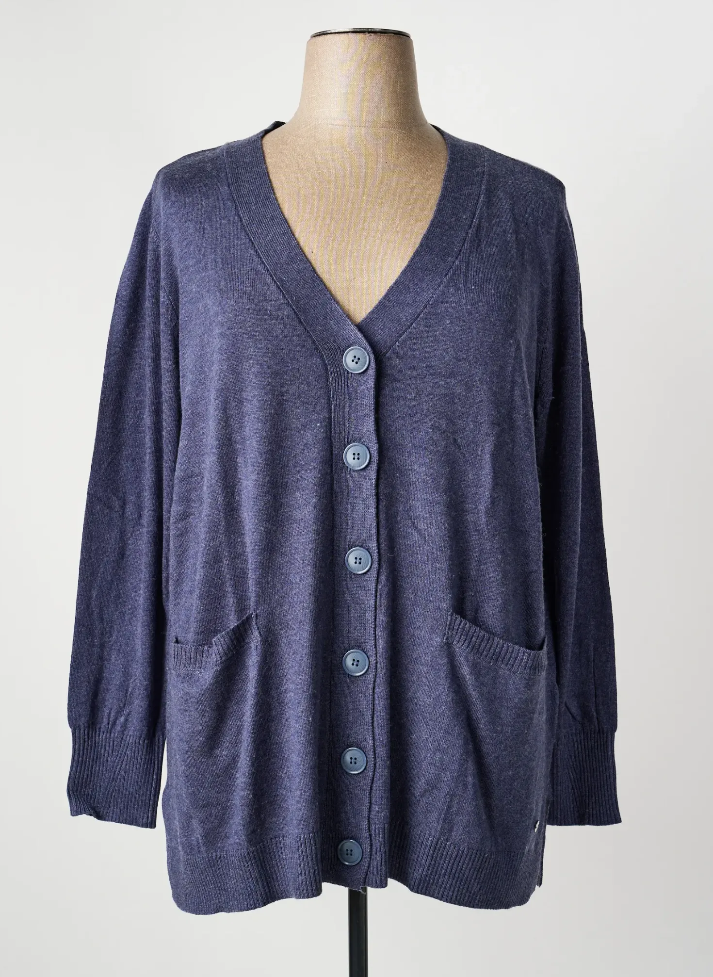 Gilet Manches Longues Sheego Bleu