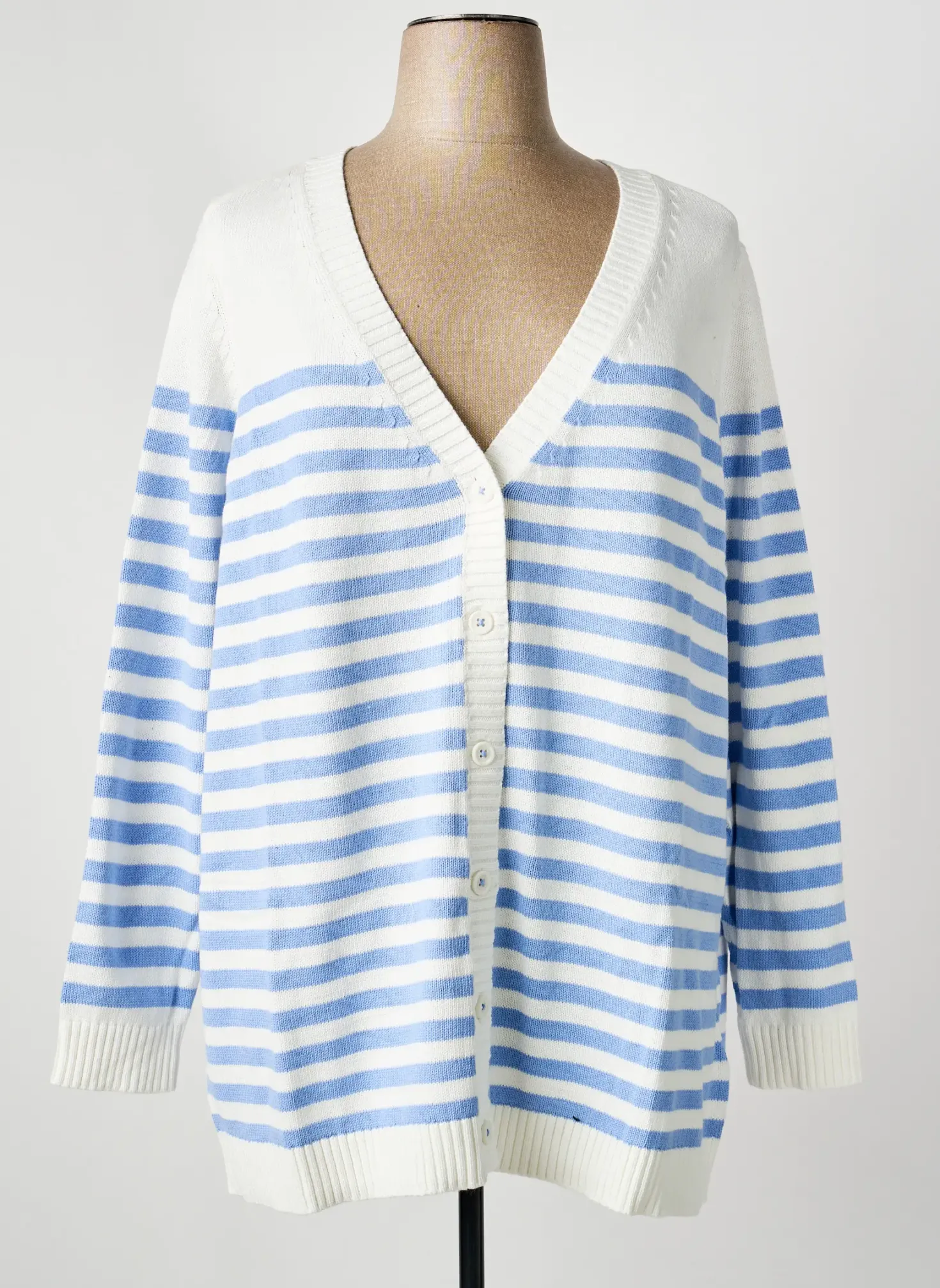Gilet Manches Longues Sheego Blanc
