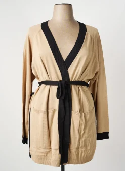 Gilet Manches Longues Sheego Beige