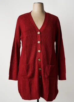 Gilet Manches Longues Sheego Rouge