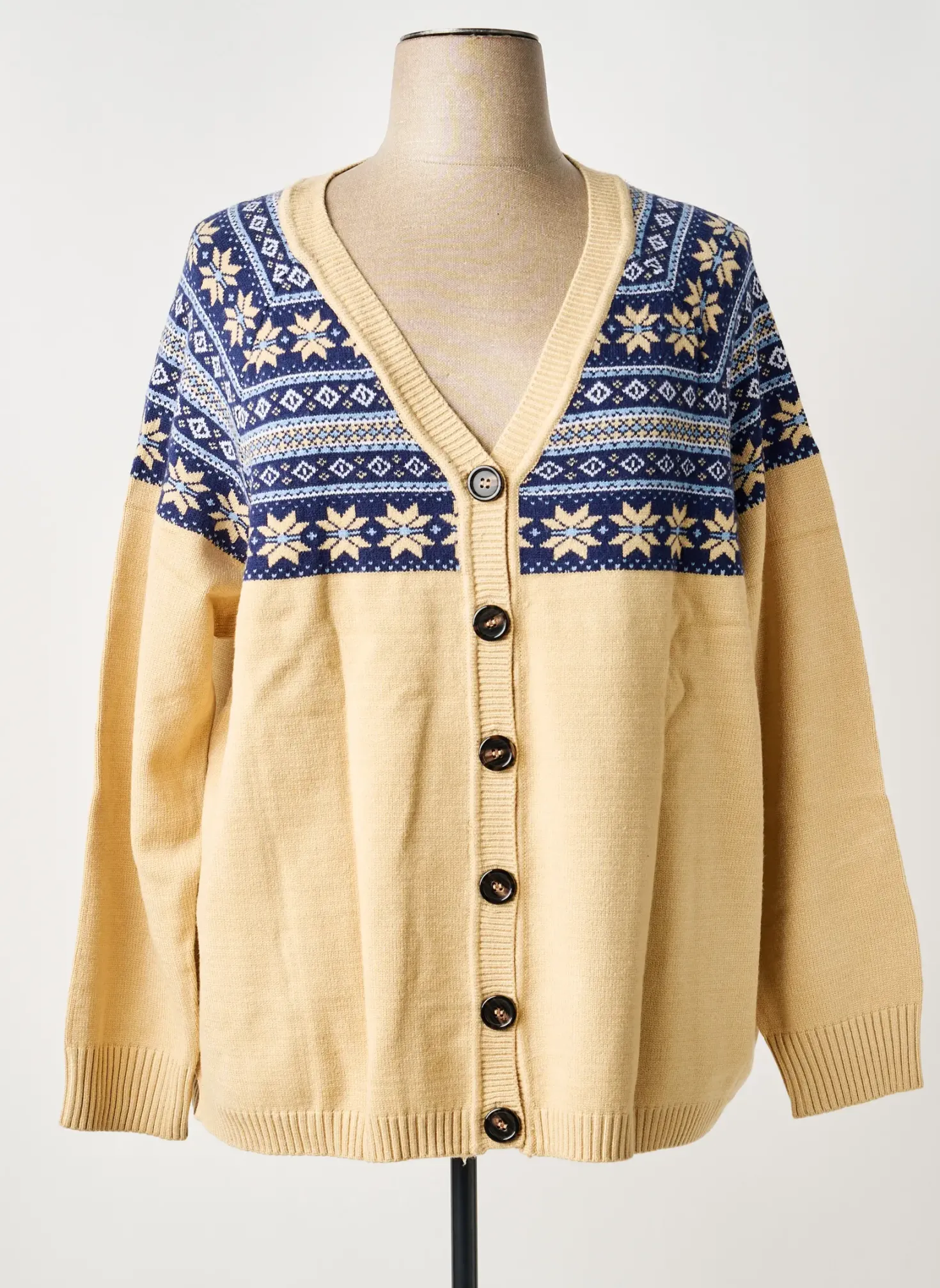 Gilet Manches Longues Sheego Beige