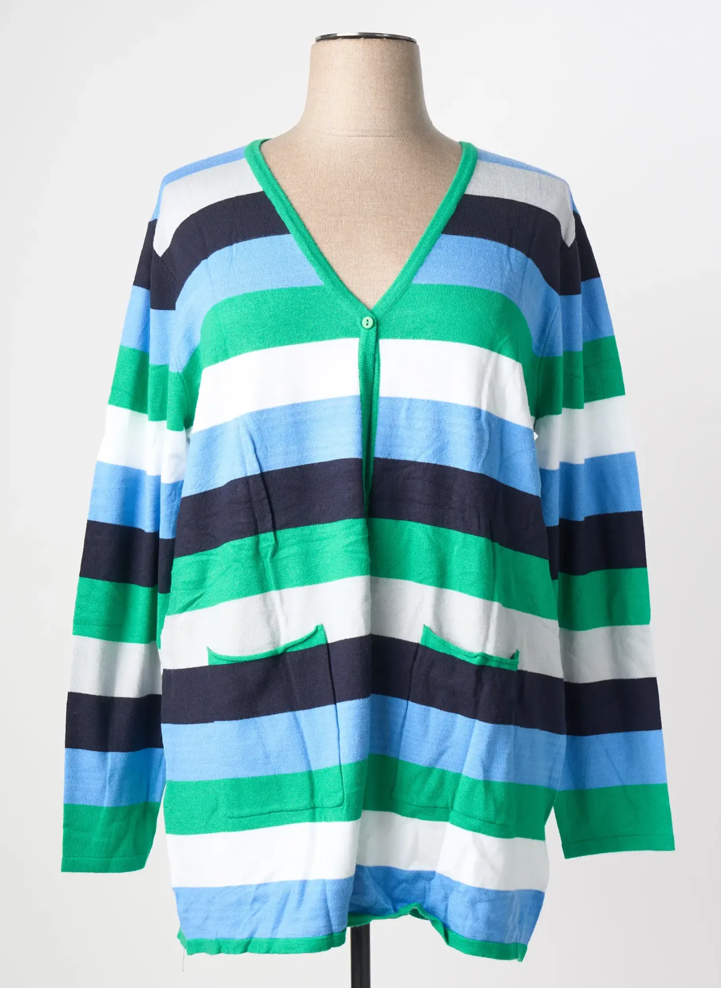 Gilet Manches Longues Sheego Bleu