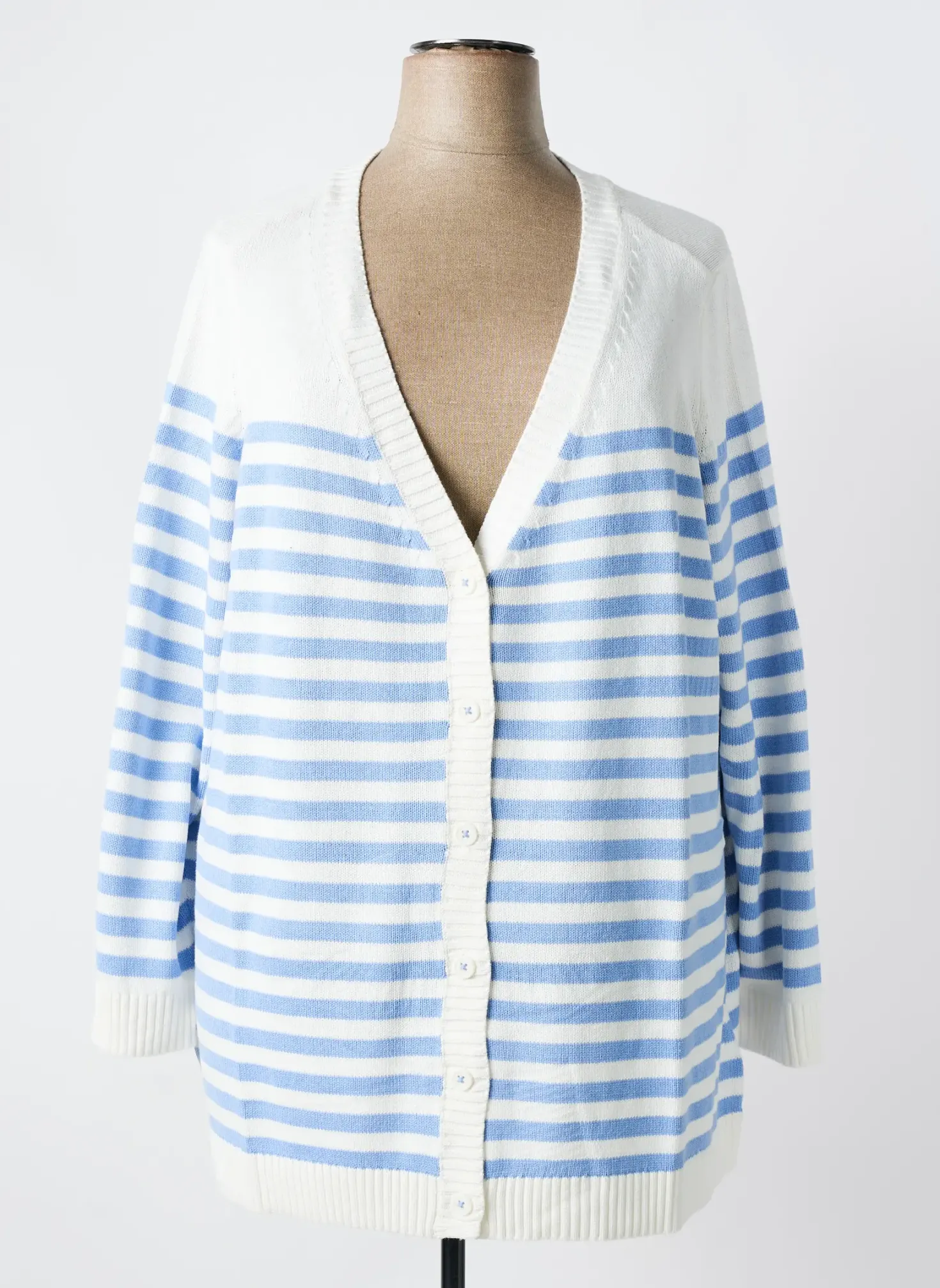 Gilet Manches Longues Sheego Bleu