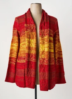 Gilet Manches Longues Sheego Rouge