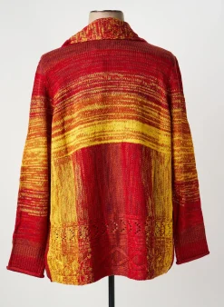 Gilet Manches Longues Sheego Rouge