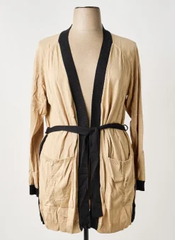 Gilet Manches Longues Sheego Beige