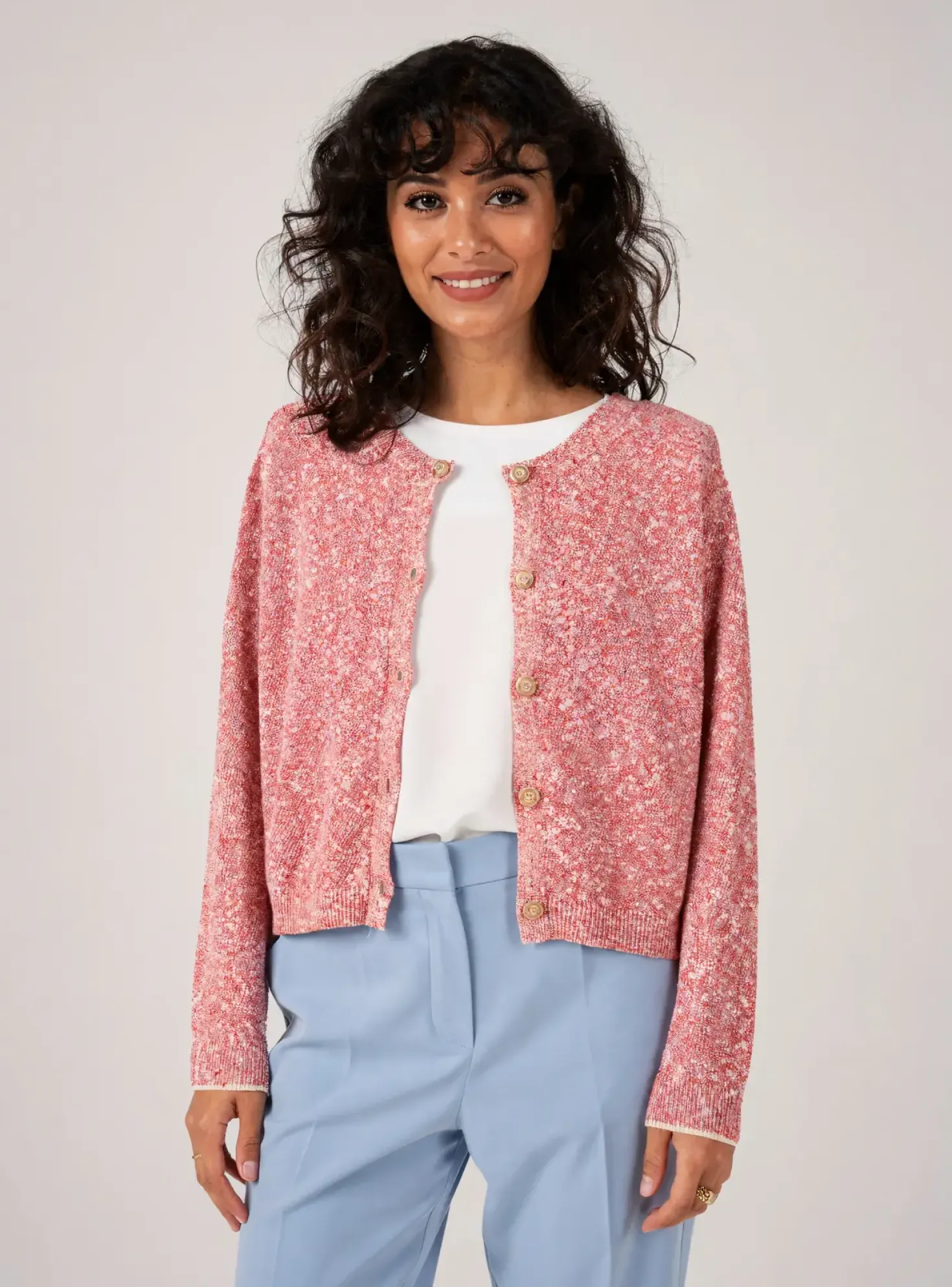 Gilet Manches Longues Yerse Rouge