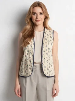 Gilet Sans Manche Diplodocus Beige