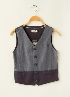 Gilet Sans Manche Jean Bourget Bleu