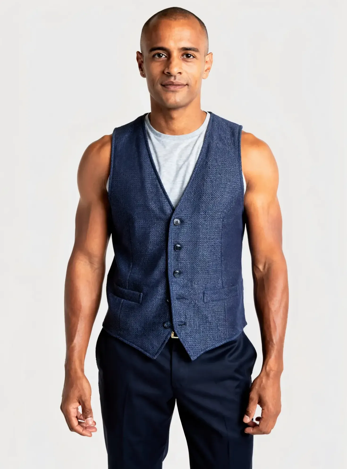 Gilet Sans Manche L.b.m.1911 Bleu