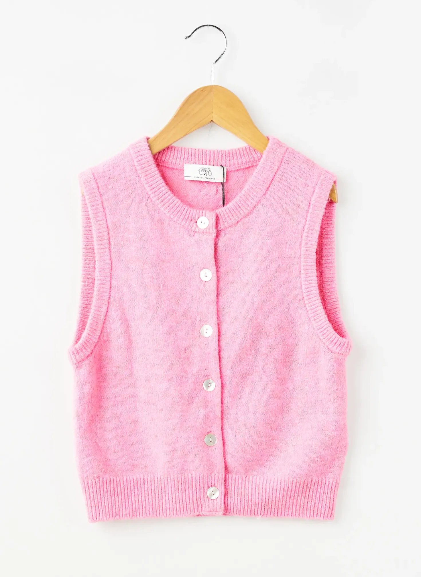 Gilet Sans Manche Le Temps Des Cerises Rose