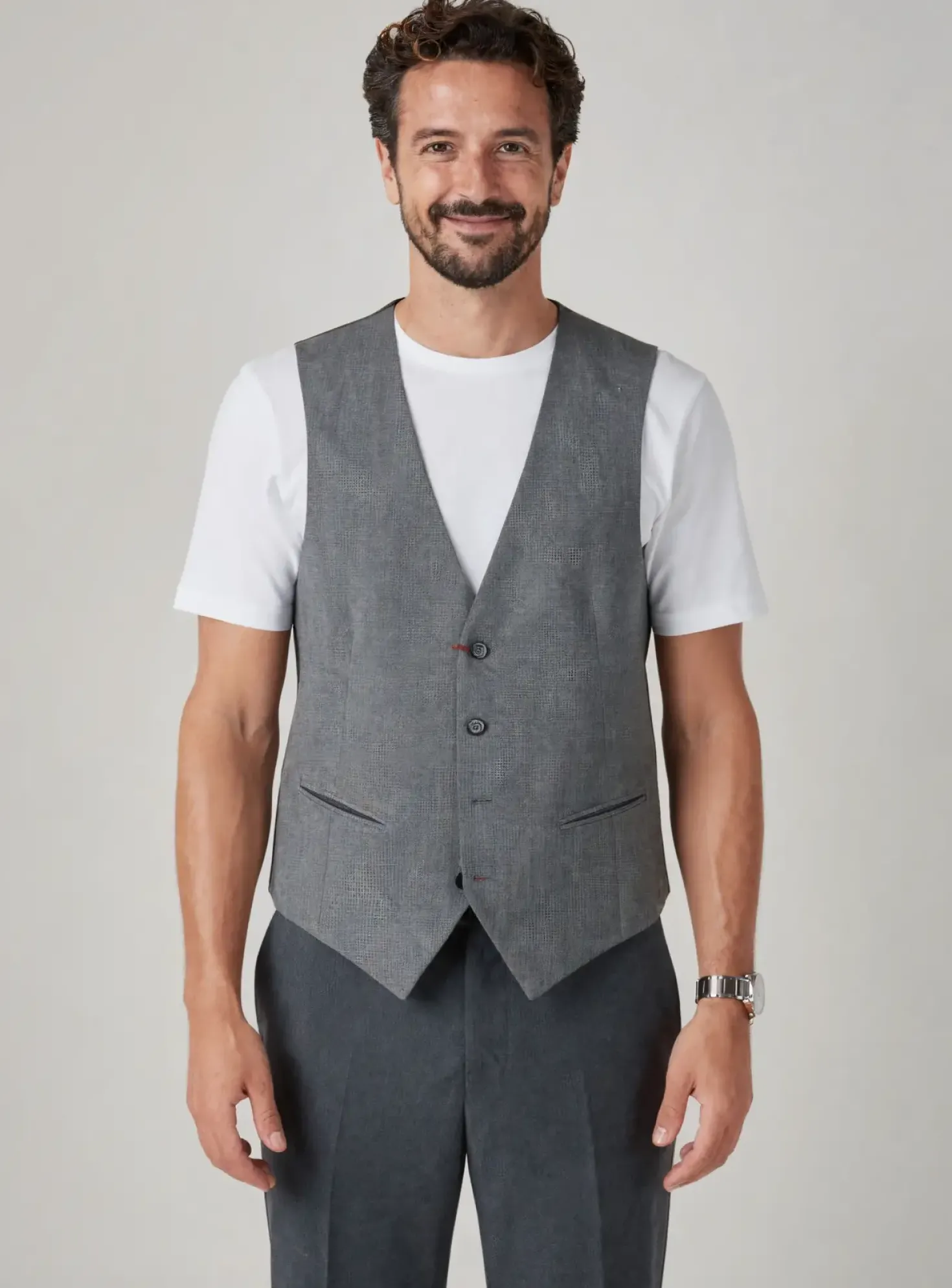 Gilet Sans Manche Pal Zileri Gris