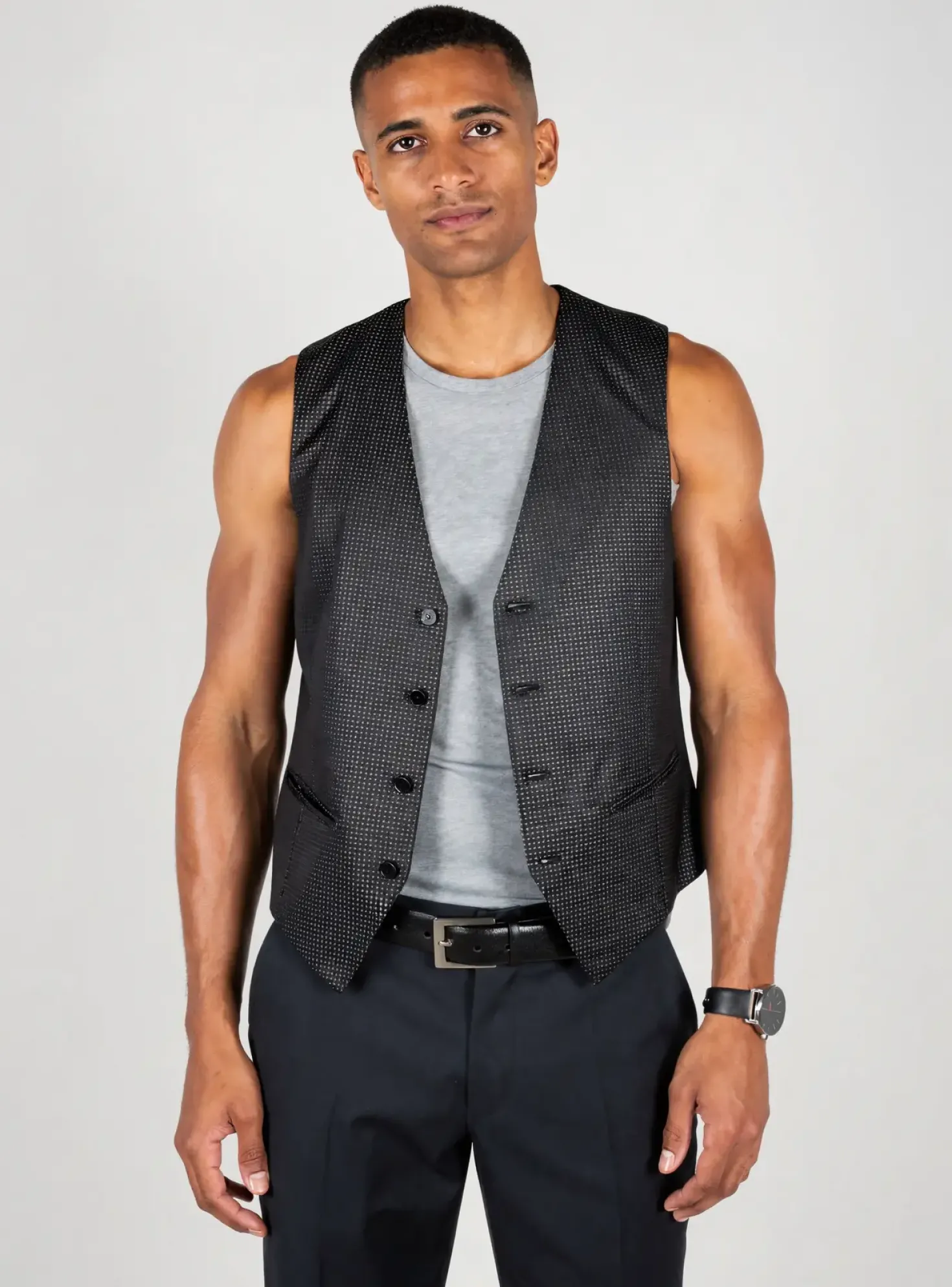Gilet Sans Manche Pal Zileri Noir