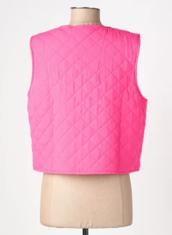 Gilet Sans Manche Pieces Rose