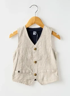 Gilet Sans Manche 3 Pommes Beige