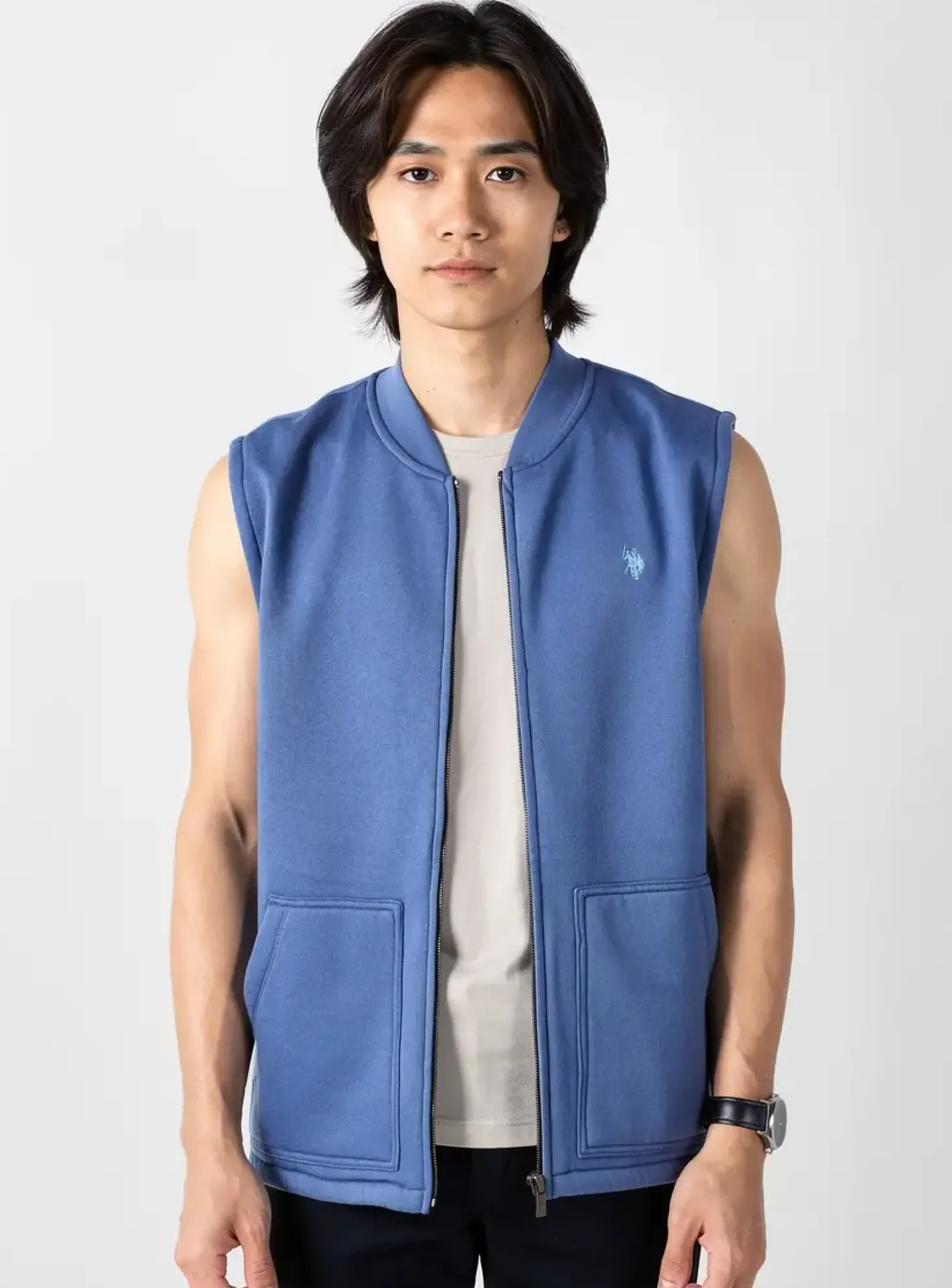 Gilet Sans Manche U.s. Polo Assn Bleu