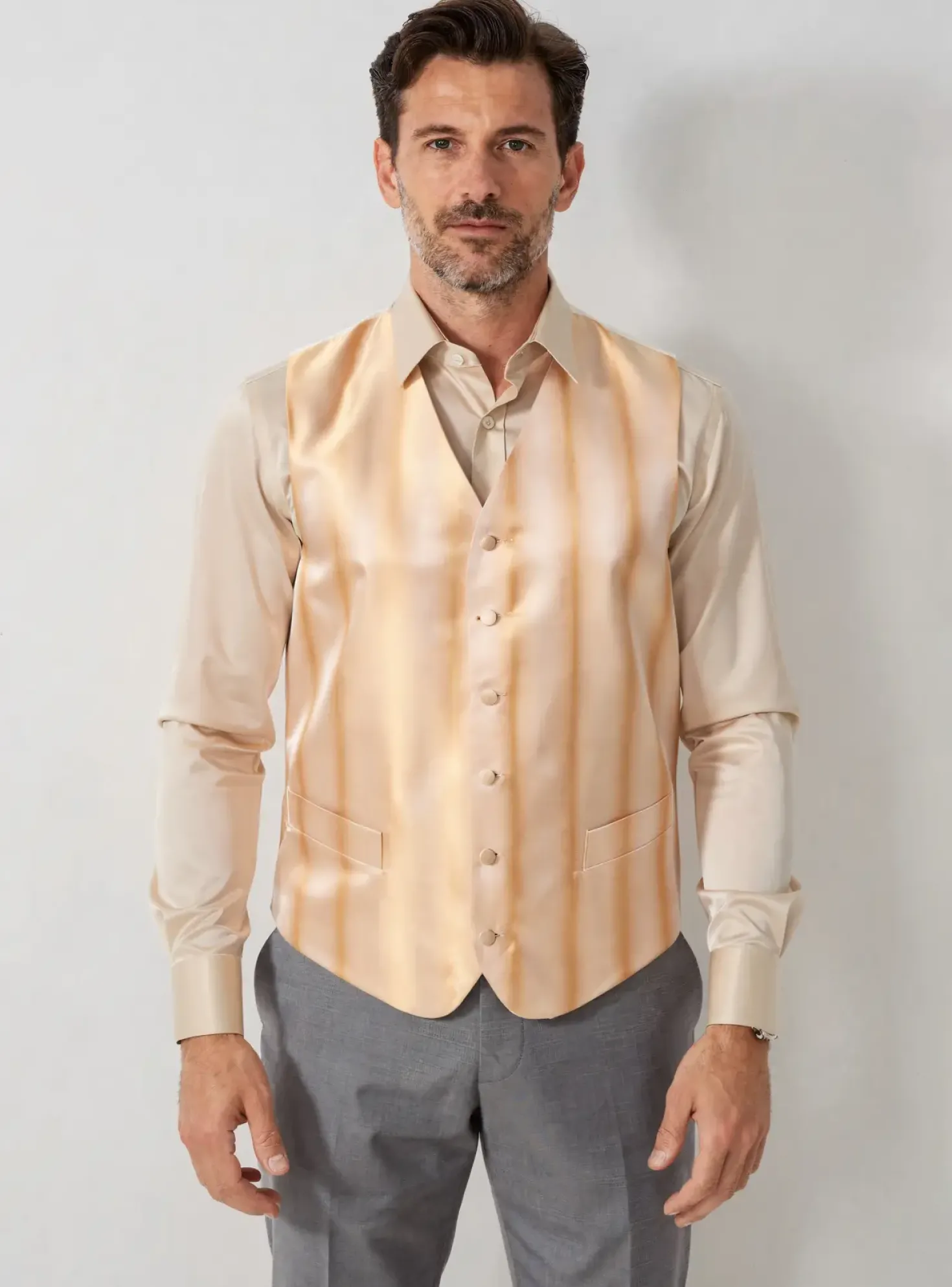 Gilet Sans Manche Wedding Beige
