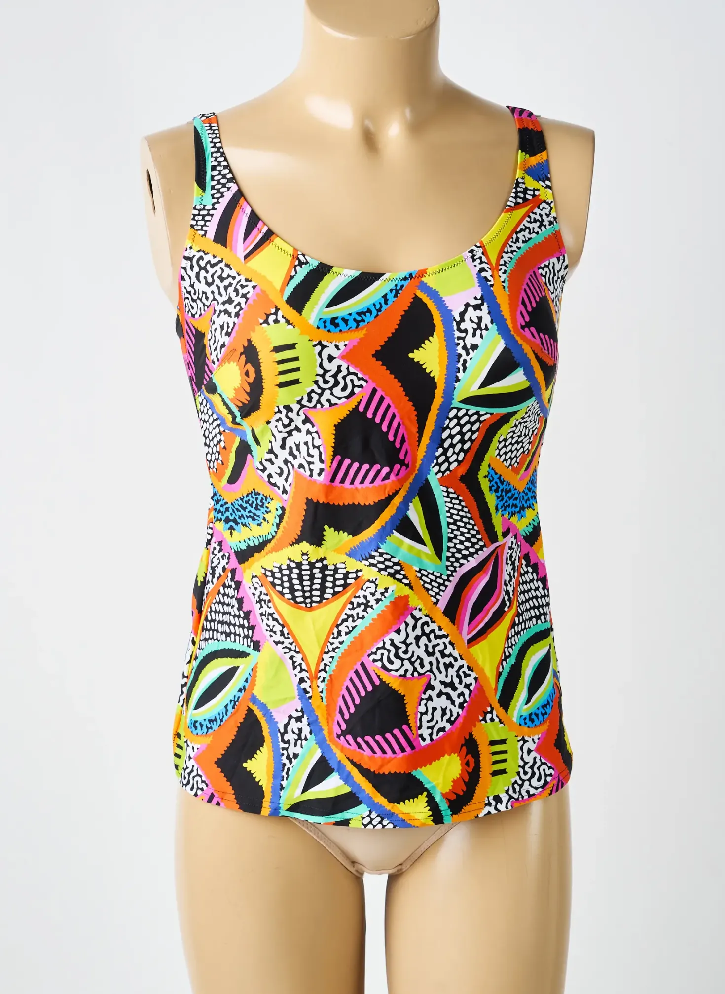 Haut De Maillot De Bain Antigel Noir Haut Soutien-gorge Moulé