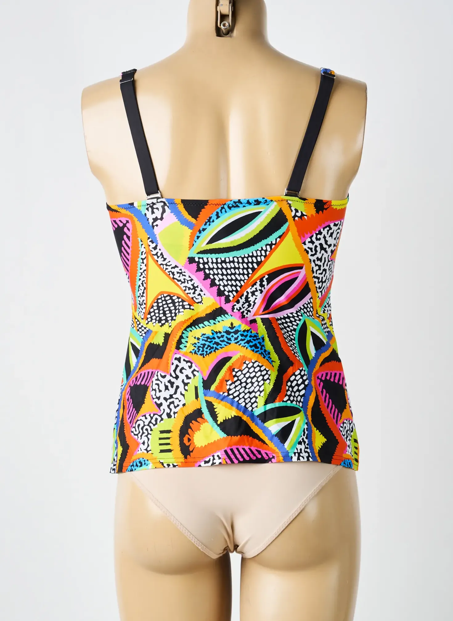 Haut De Maillot De Bain Antigel Noir Haut Soutien-gorge Moulé