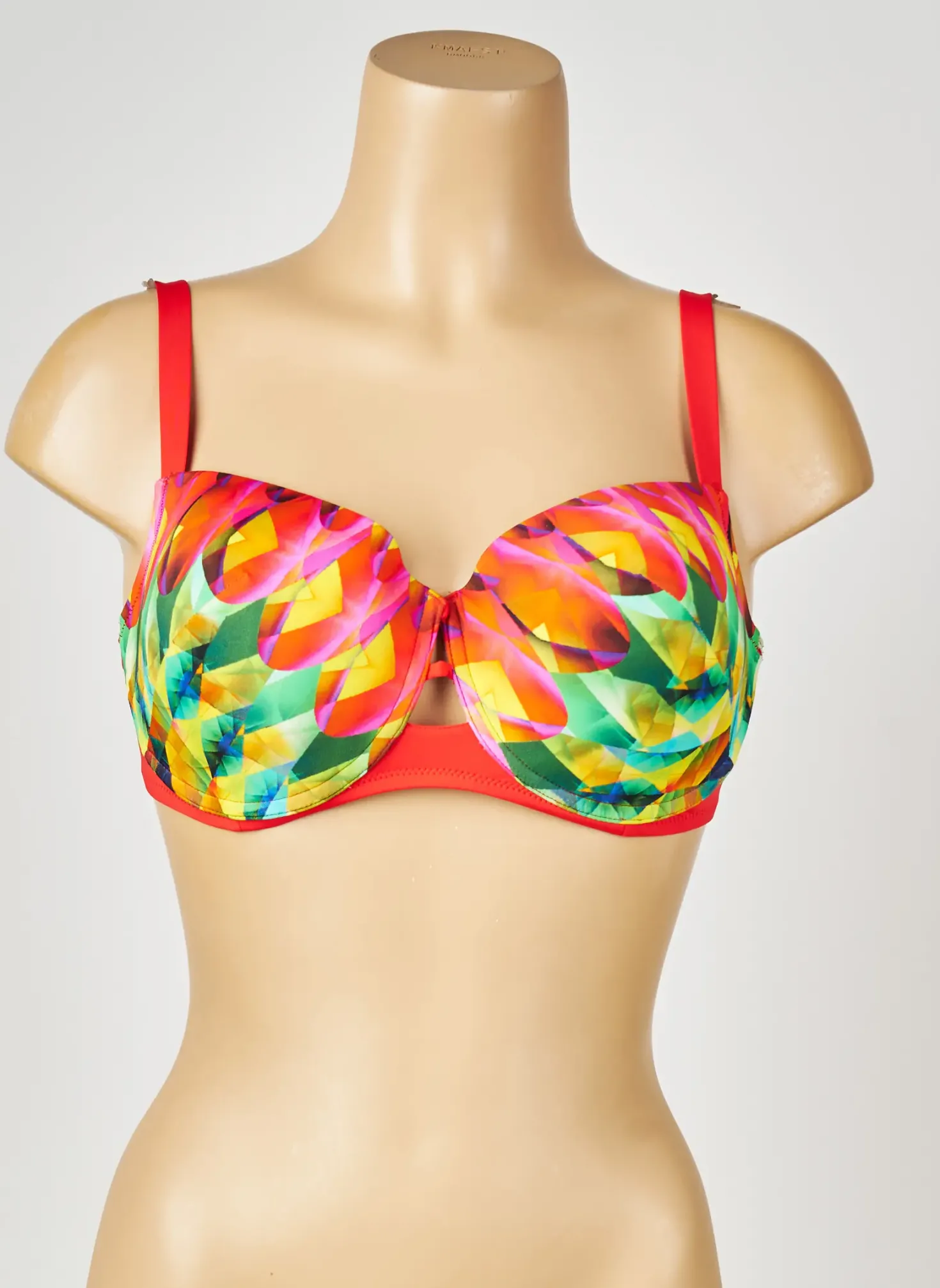 Haut De Maillot De Bain Antigel Rouge Haut Soutien-gorge Moulé