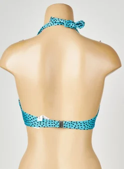 Haut De Maillot De Bain Antigel Bleu Haut Soutien-gorge Emboitant