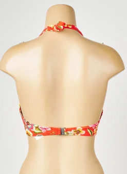 Haut De Maillot De Bain Antigel Orange Haut Soutien-gorge Emboitant