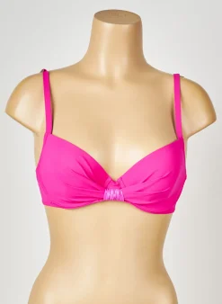 Haut De Maillot De Bain Antigel Rose Haut Soutien-gorge Moulé