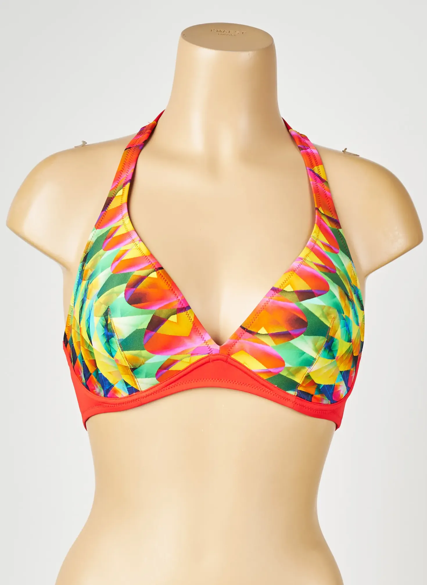 Haut De Maillot De Bain Antigel Orange Haut Soutien-gorge Emboitant