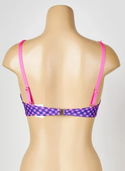Haut De Maillot De Bain Antigel Bleu Haut Soutien-gorge Moulé