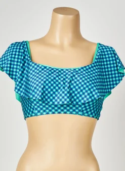Haut De Maillot De Bain Antigel Bleu Haut Bandeau
