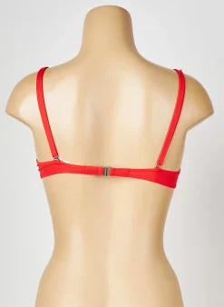 Haut De Maillot De Bain Antigel Orange Haut Soutien-gorge Moulé
