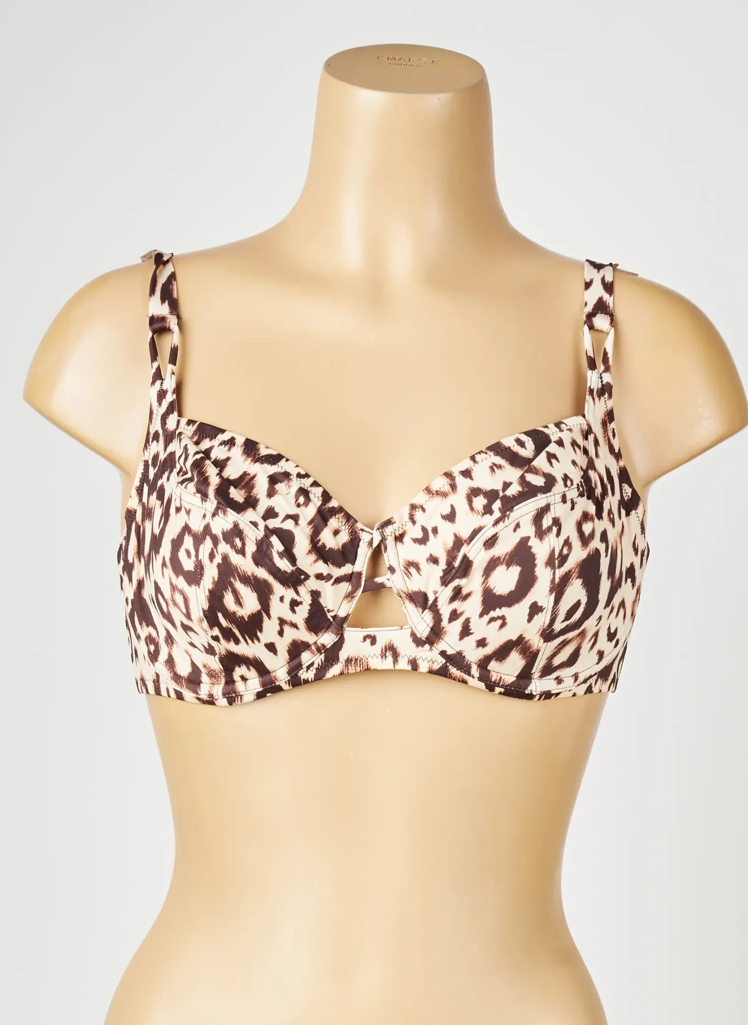 Haut De Maillot De Bain Antigel Beige Haut Soutien-gorge Emboitant