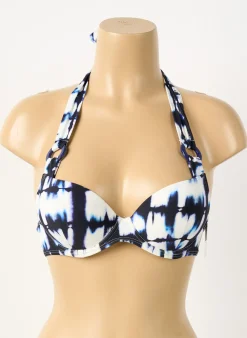 Haut De Maillot De Bain Aubade Bleu Haut Soutien-gorge Push-up