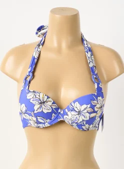 Haut De Maillot De Bain Aubade Bleu Haut Soutien-gorge Push-up