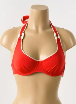 Haut De Maillot De Bain Aubade Rouge Haut Soutien-gorge Emboitant