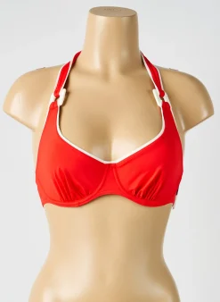 Haut De Maillot De Bain Aubade Rouge Haut Soutien-gorge Balconnet